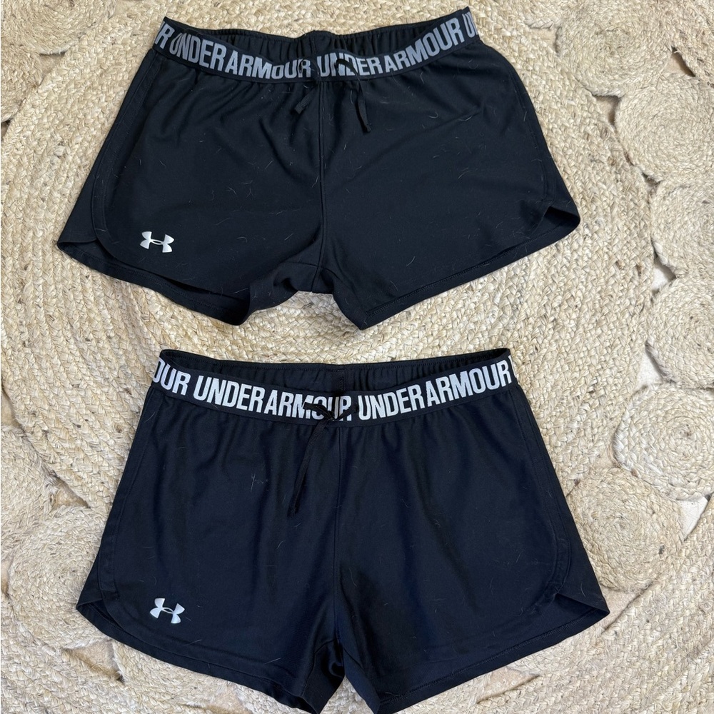 Under Armour Women's Black Shorts- medium